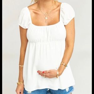 Show Me Your MuMu Sweet Scrunch Top-Small